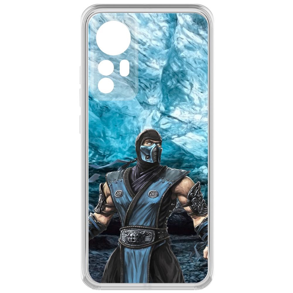 

Чехол-накладка Krutoff Clear Case Мортал Комбат. Саб Зиро для Xiaomi 12, Прозрачный
