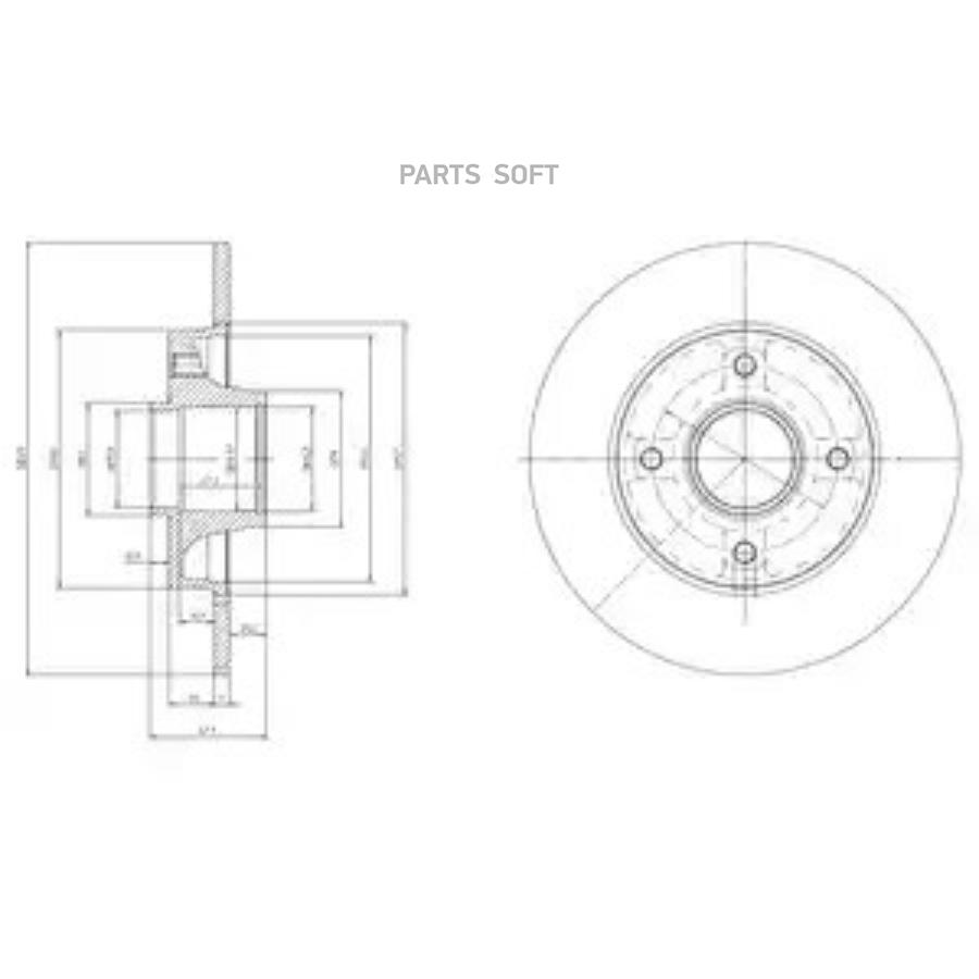 

Диск Тормозной Delphi Bg9022rsc Delphi арт. BG9022RSC