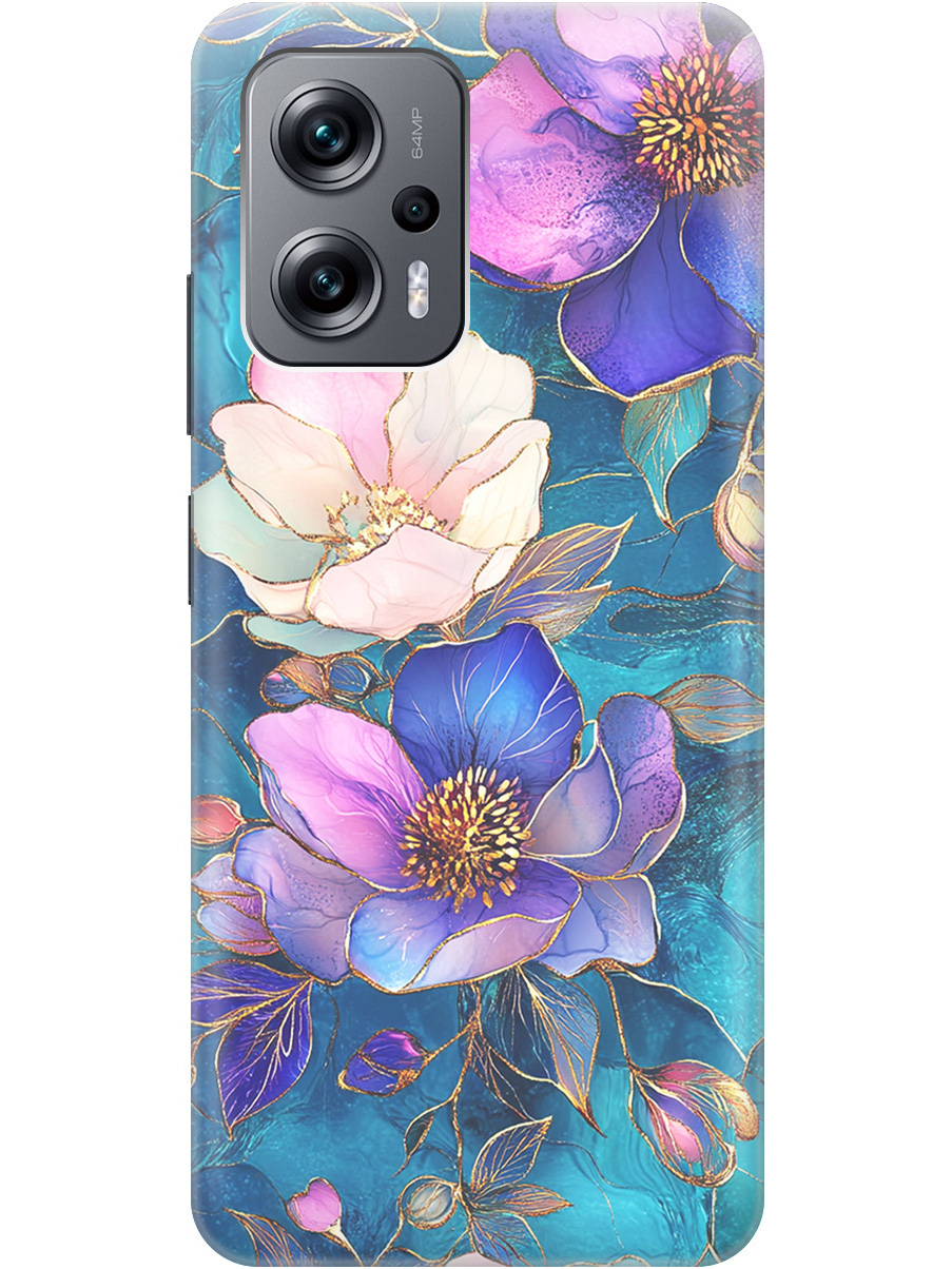 

Силиконовый чехол на Poco X4 GT / Xiaomi Redmi Note 11T Pro / 11T Pro+ с принтом 864853, Прозрачный;белый;синий, 740187723