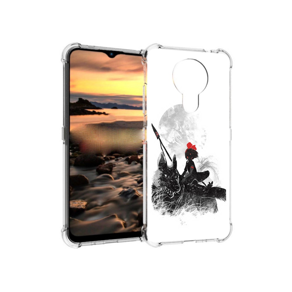 

Чехол MyPads Tocco для Nokia 1.4 мононоке (PT159954.115.481), Прозрачный, Tocco