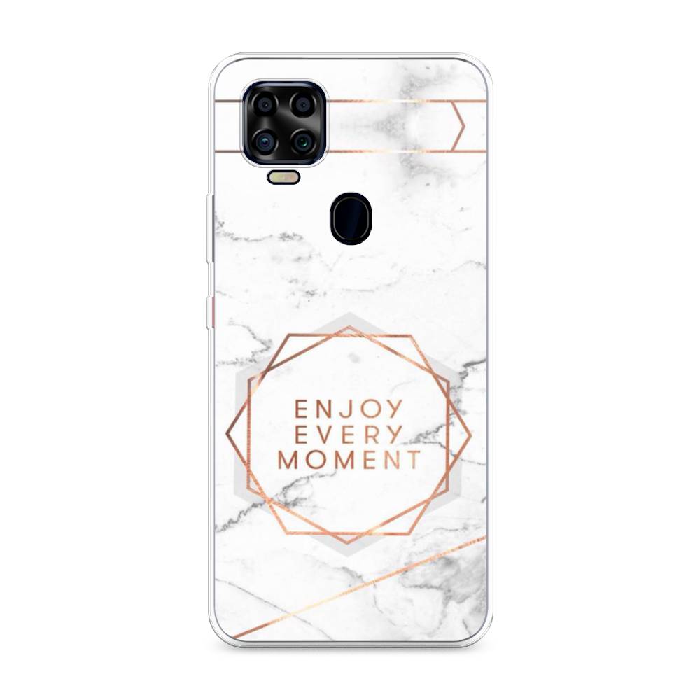 

Чехол Awog на ZTE Blade V2020 4G / ЗТЕ Блэйд V2020 4G "Enjoy every moment мрамор", Разноцветный, 134350-7