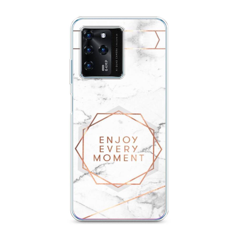 

Чехол Awog на ZTE Blade V30 / ЗТЕ Блэйд V30 "Enjoy every moment мрамор", Разноцветный, 135350-7