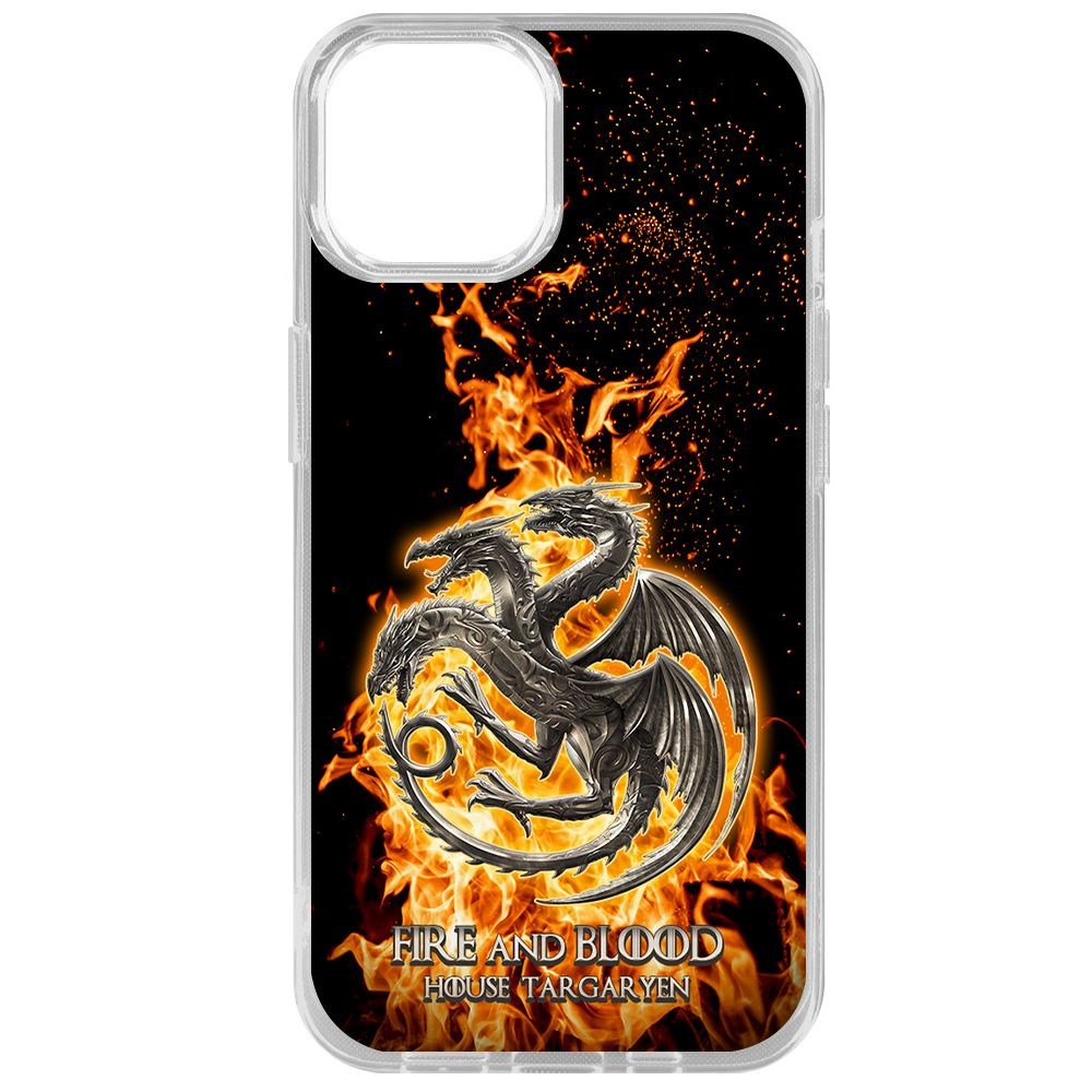 Чехол-накладка Krutoff Clear Case Игра Престолов Дом Таргариен для iPhone 14