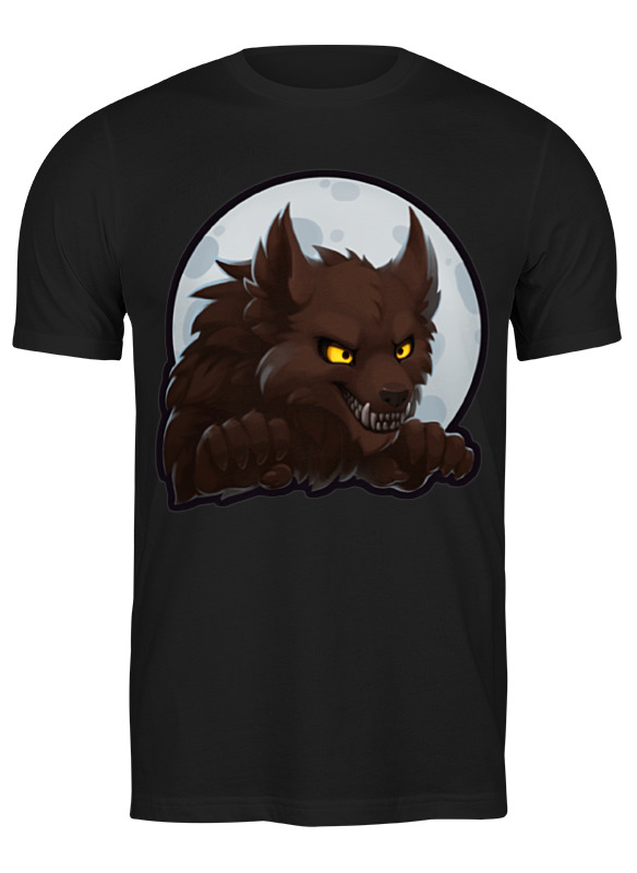 

Футболка мужская Printio Werewolf черная 3XL, Черный, Werewolf
