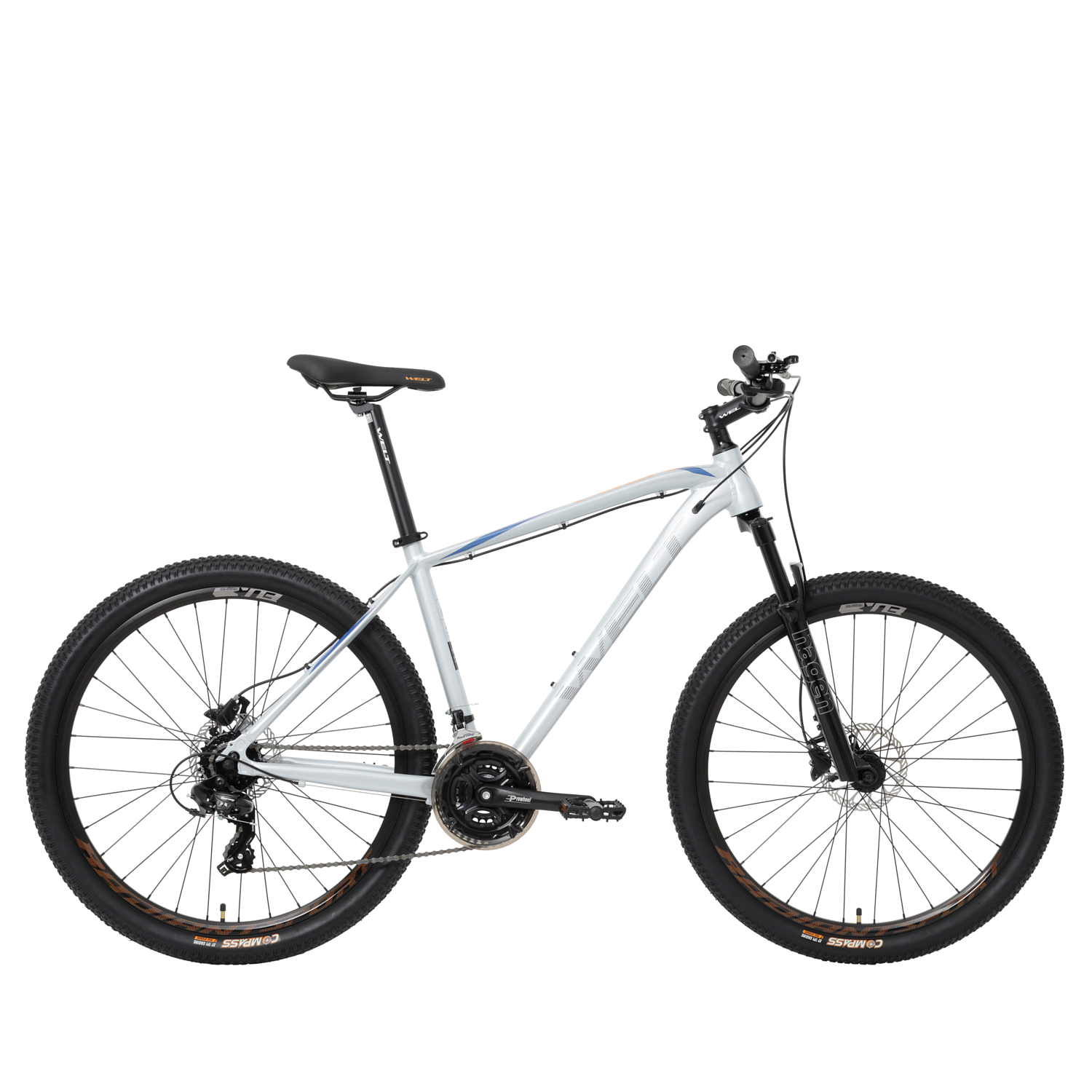 Велосипед Welt Raven 1,0 HD 27 2024 16 light grey