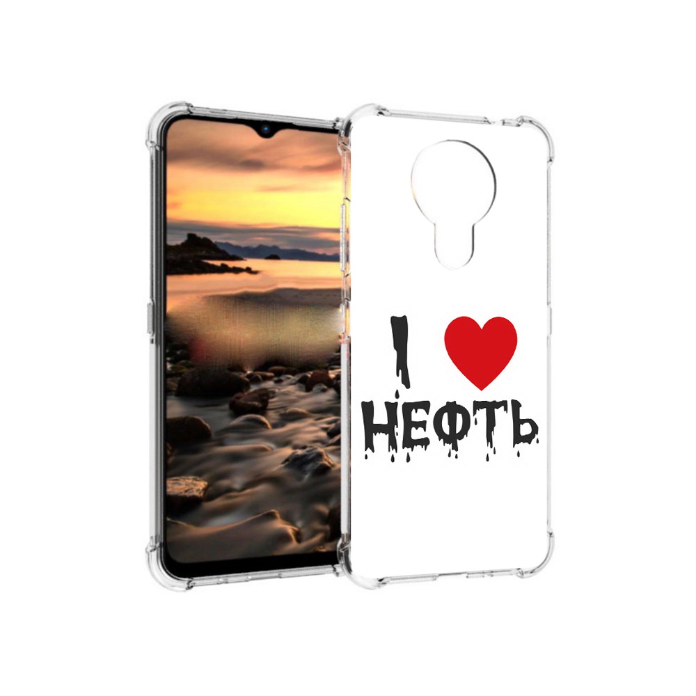 

Чехол MyPads Tocco для Nokia 1.4 нефть (PT159954.115.522), Прозрачный, Tocco