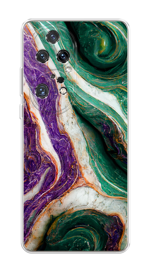 

Чехол на Huawei P50 Pro "Фиолетово-зеленый мрамор", Зеленый;фиолетовый, 6105050-1