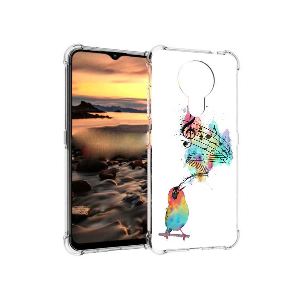 

Чехол MyPads Tocco для Nokia 1.4 певчая птичка (PT159954.115.536), Прозрачный, Tocco