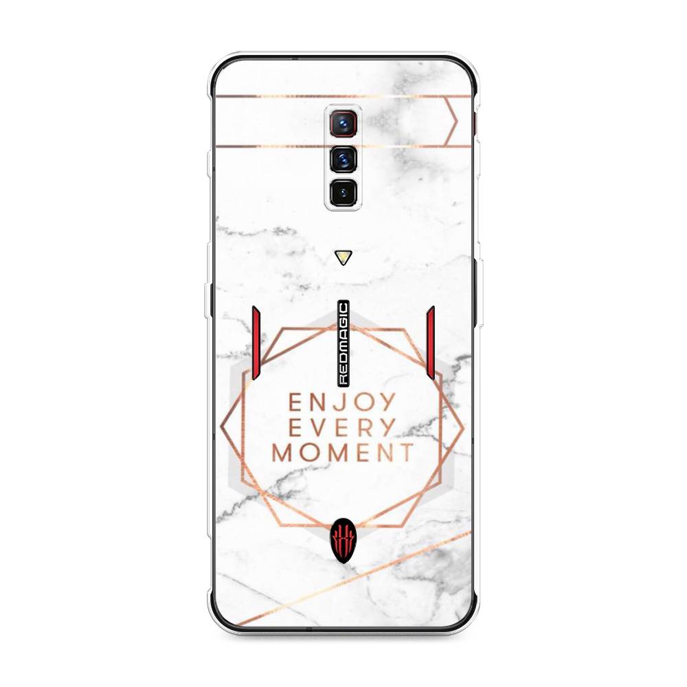 

Чехол Awog на ZTE Nubia Red Magic 6 / ЗТЕ Нубиа Ред Мэджик 6 "Enjoy every moment мрамор", Разноцветный, 135150-7