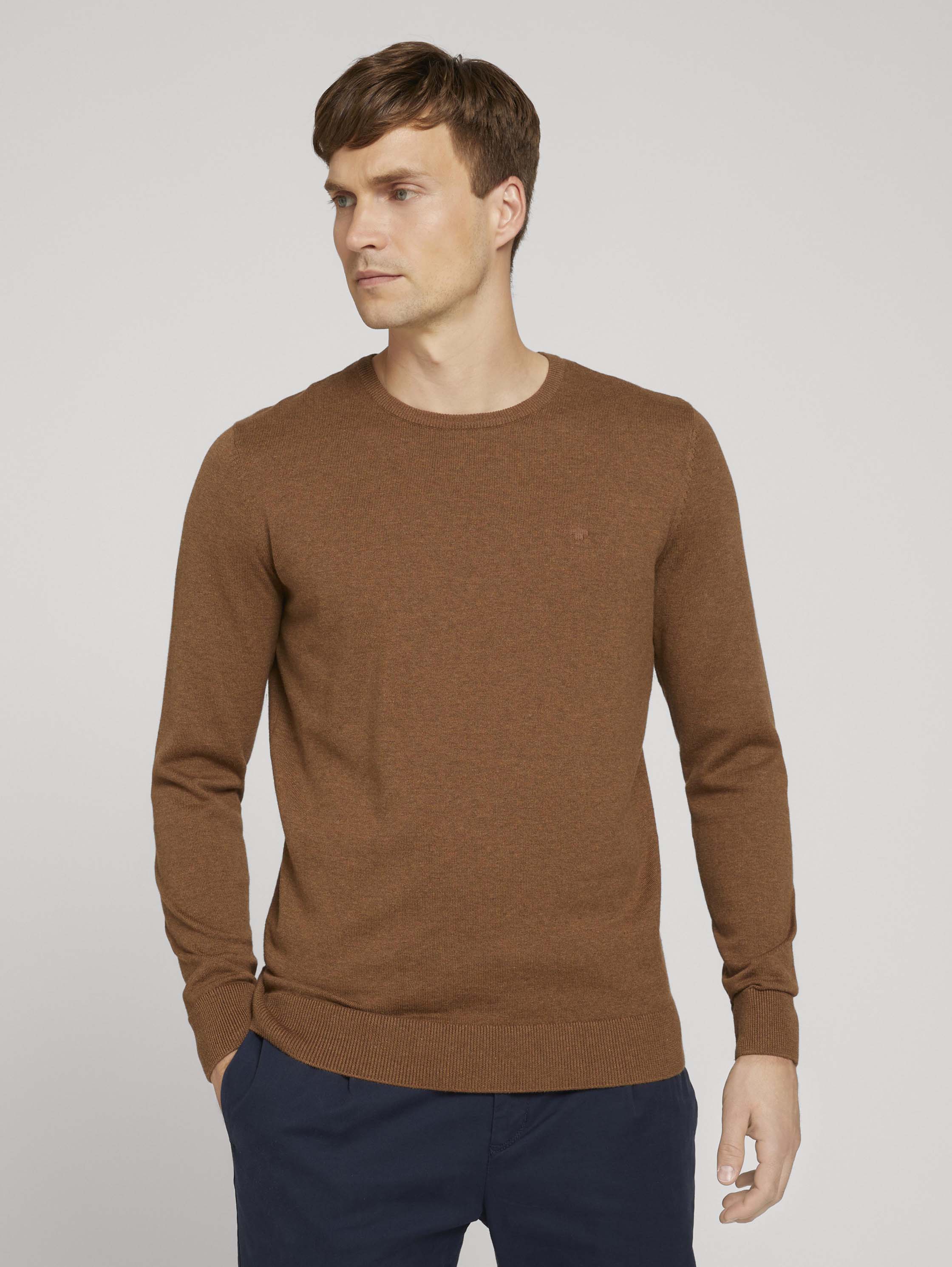 

Джемпер мужской TOM TAILOR 1027661 коричневый XL, 1027661