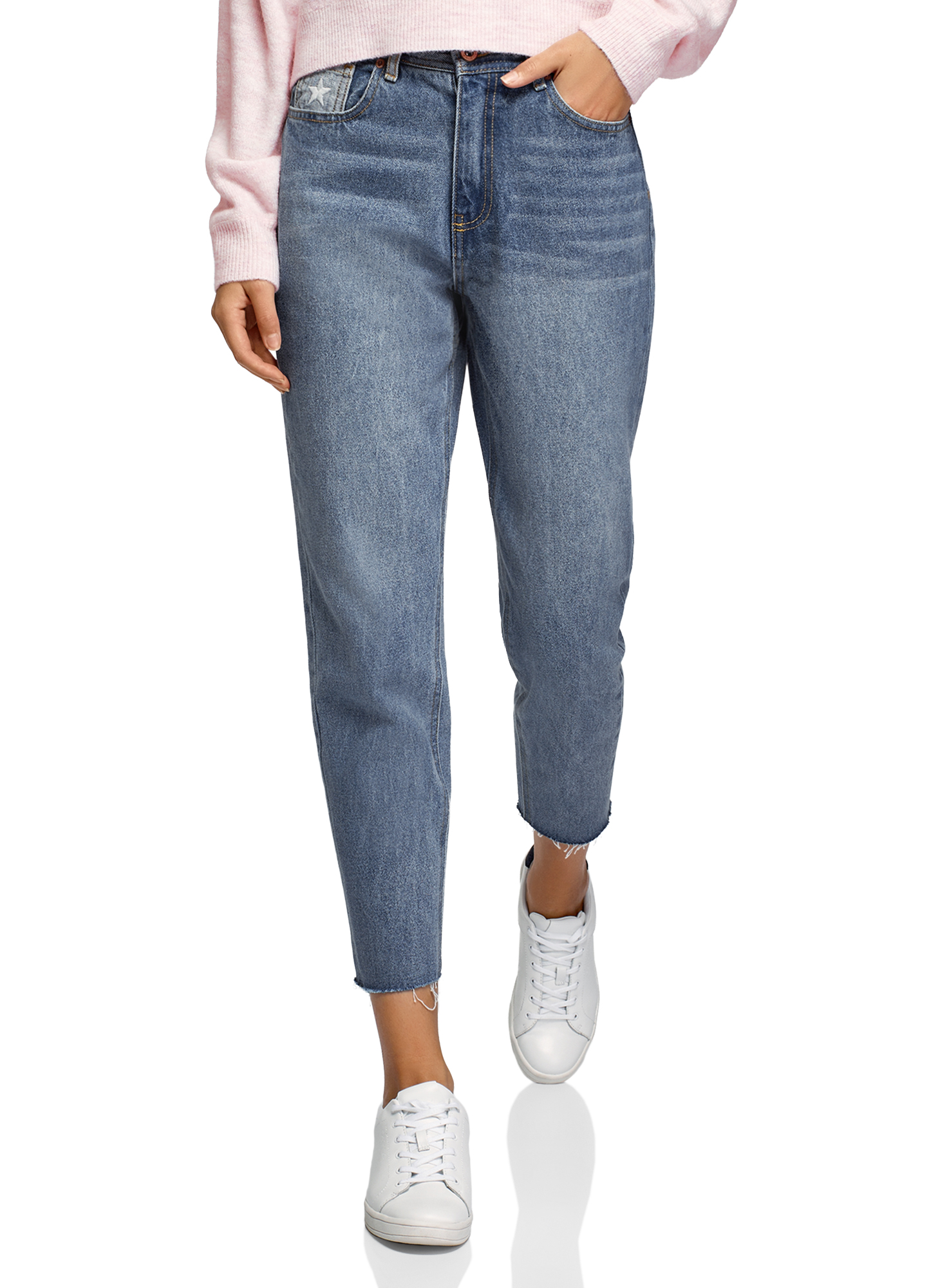 

Джинсы женские oodji 12105110-13 синие 30, 12105110-13