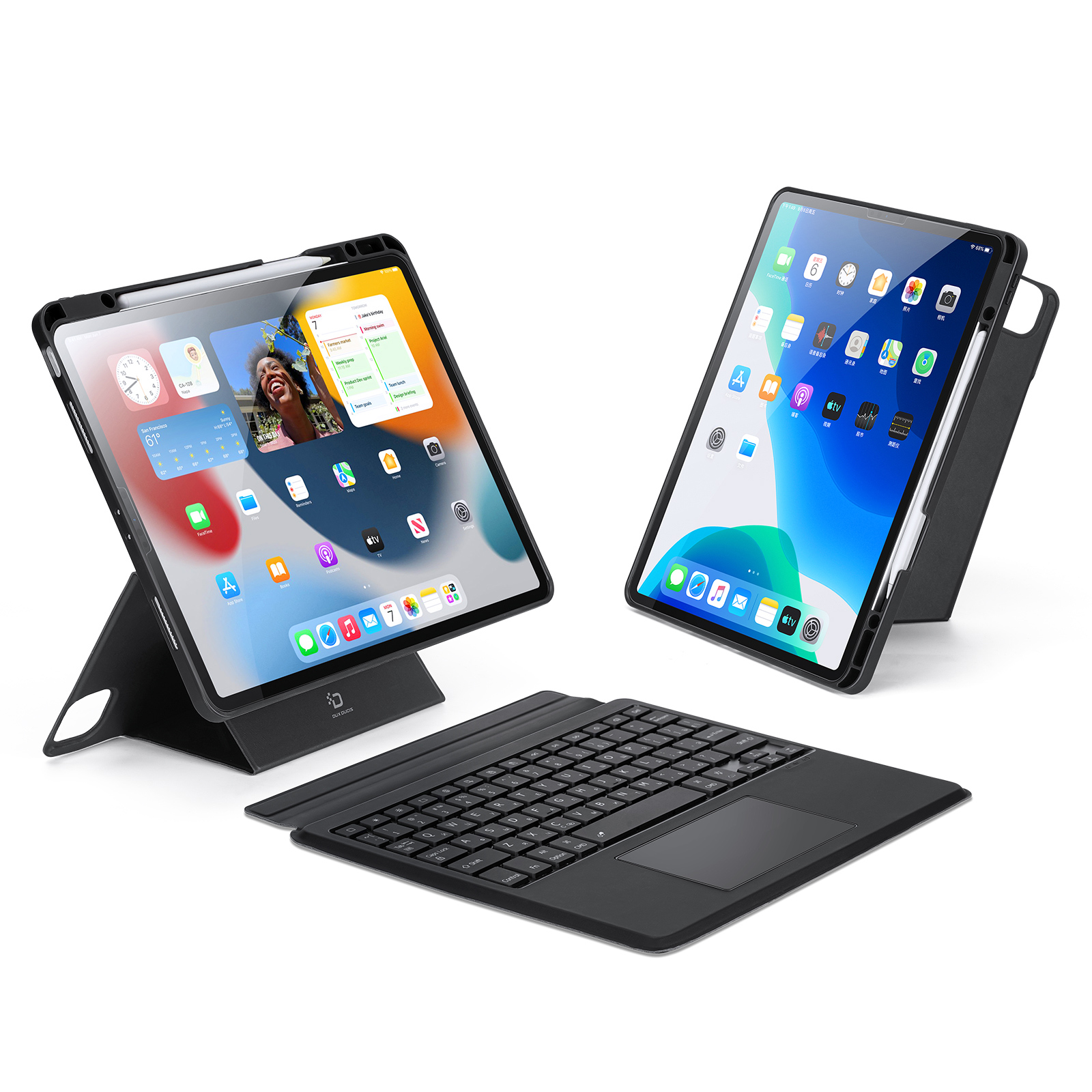 Чехол с русской клавиатурой Dux Ducis DK Series для iPad Pro 12.9 (2020 / 2021 / 2022)