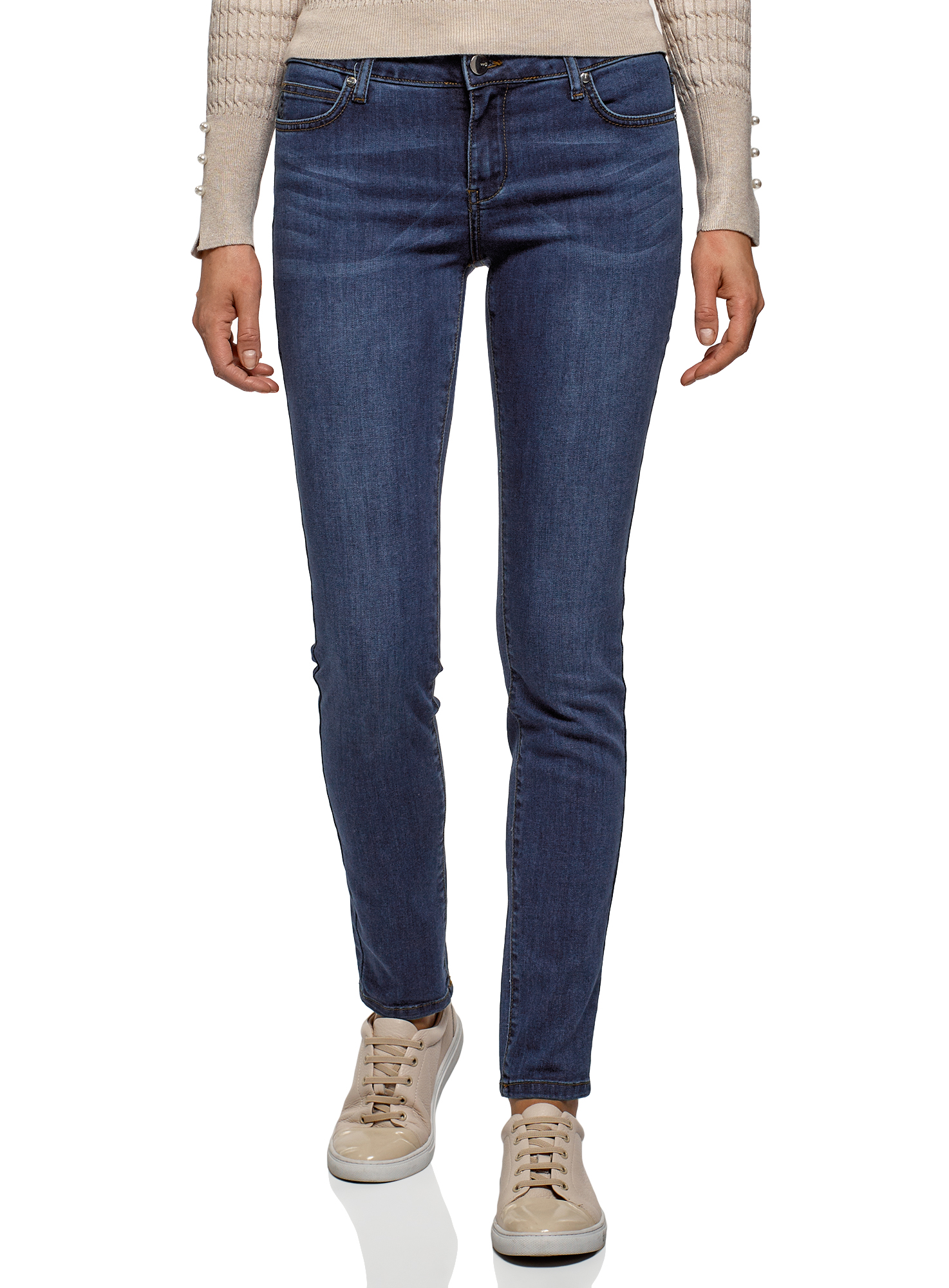 

Джинсы женские oodji 12103144-2B синие 29 EU, 12103144-2B