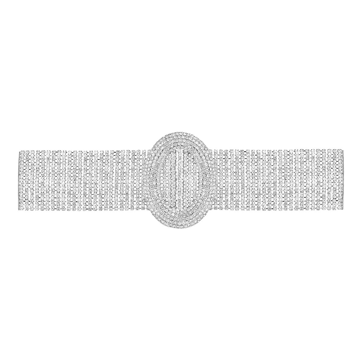 

Колье из ювелирного сплава NoBrand 40523, циркон, 40523