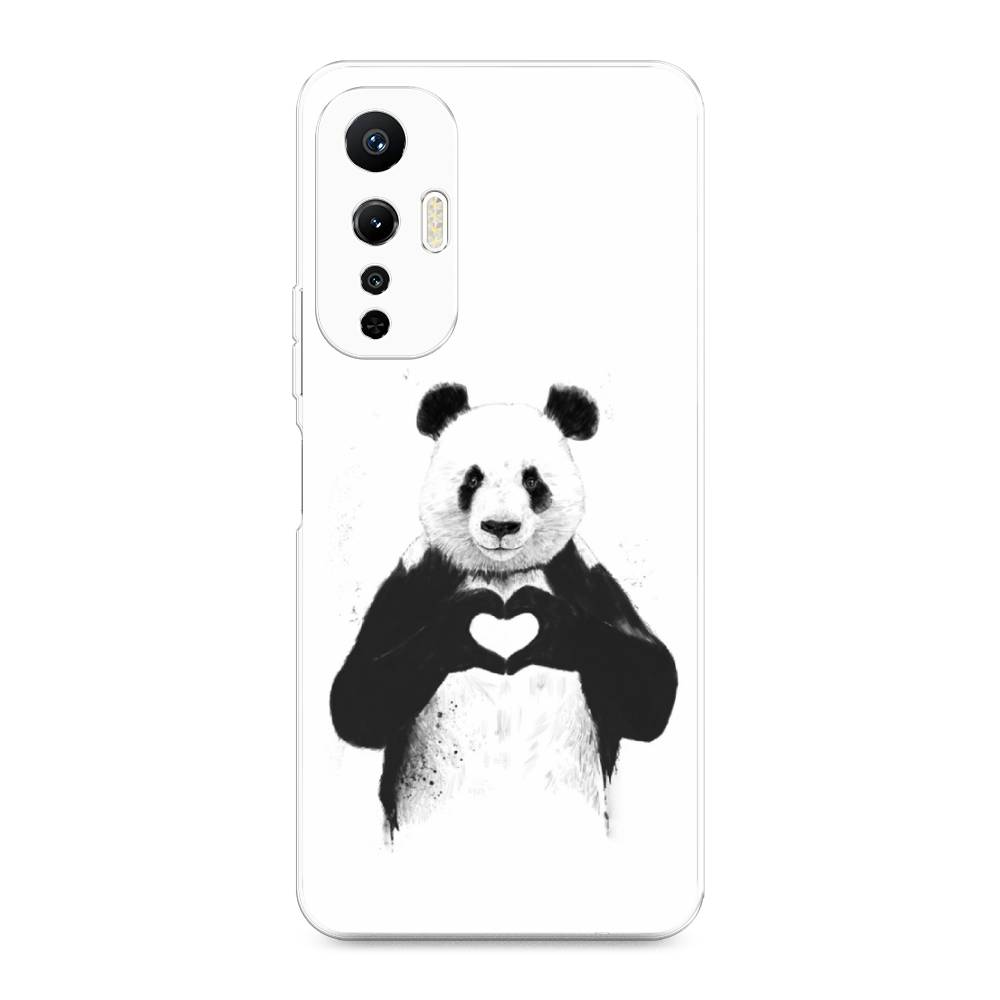 

Чехол Awog на Infinix Hot 20S "Панда love", Серебристый, 3103650-10