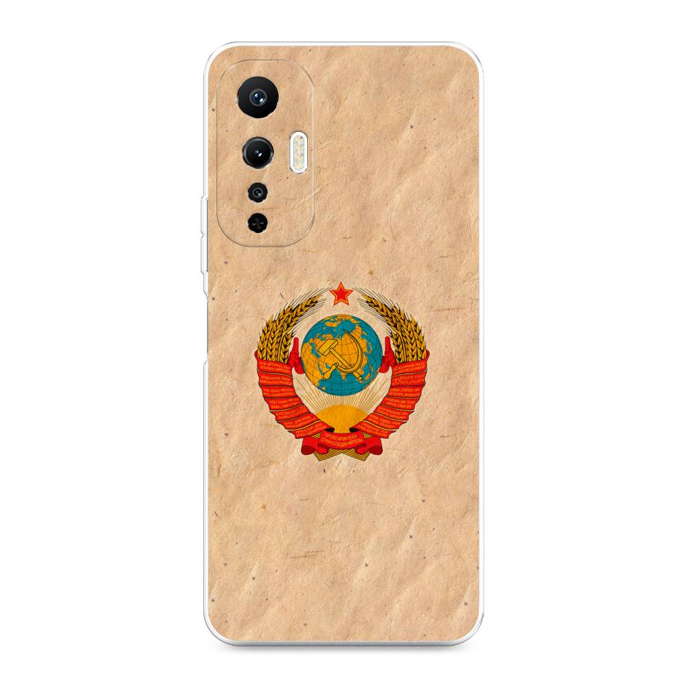 

Чехол Awog на Infinix Hot 20S "Союз пролетариев", Бежевый;красный, 3103650-10