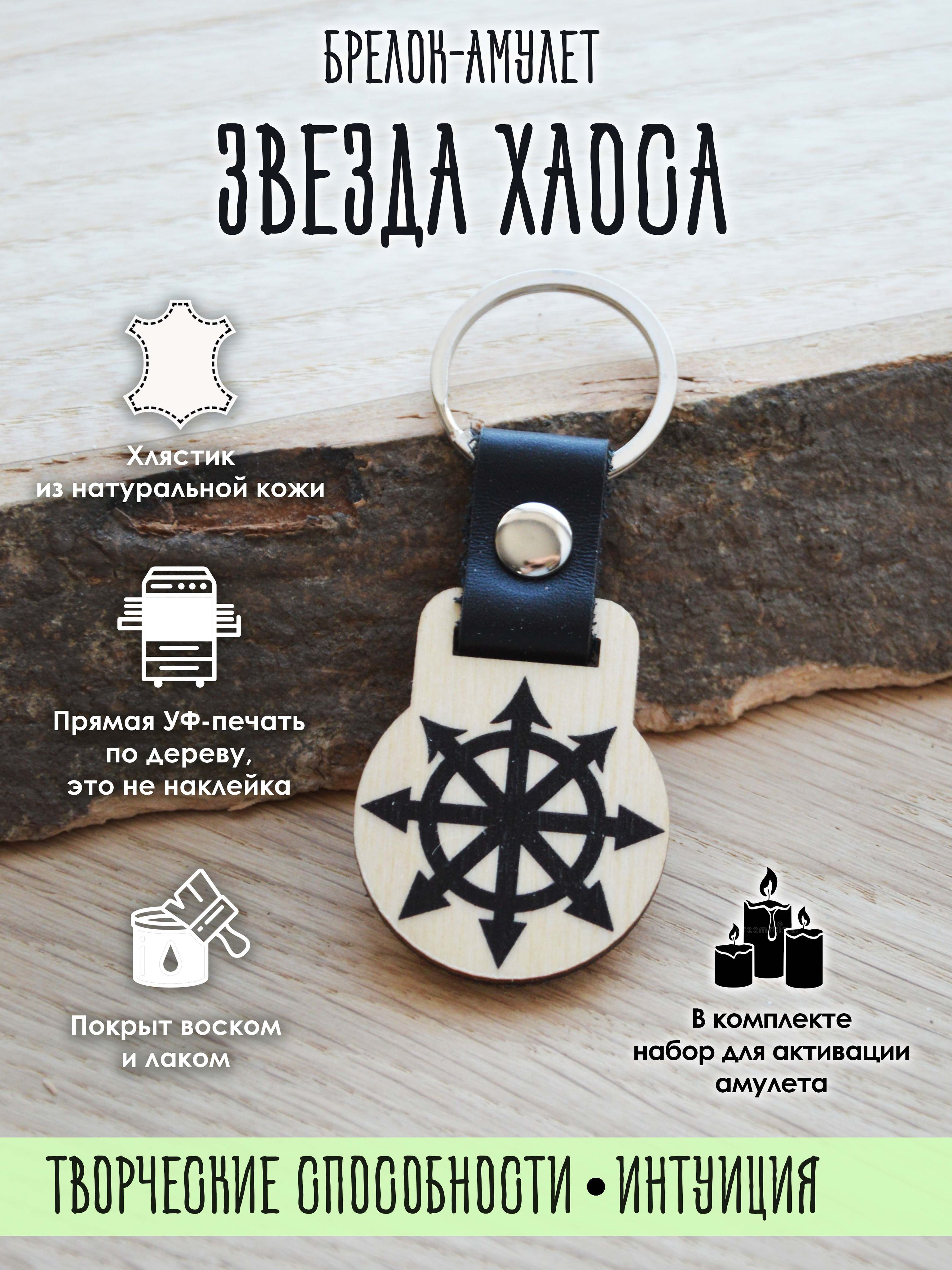 

Брелок унисекс YURKINO Звезда Хаоса натуральный, Бежевый;черный, Звезда Хаоса