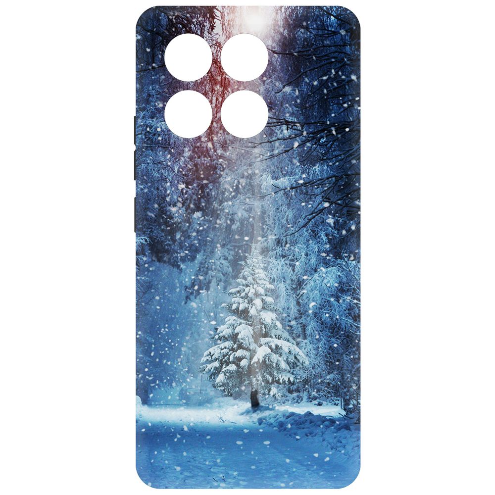

Чехол-накладка Krutoff Soft Case Лесная ель для Poco X6 Pro черный