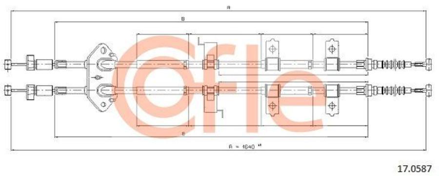 

Трос, Стояночная Тормозная Система 92170587 Nsii0003691142 Cofle арт. 92170587