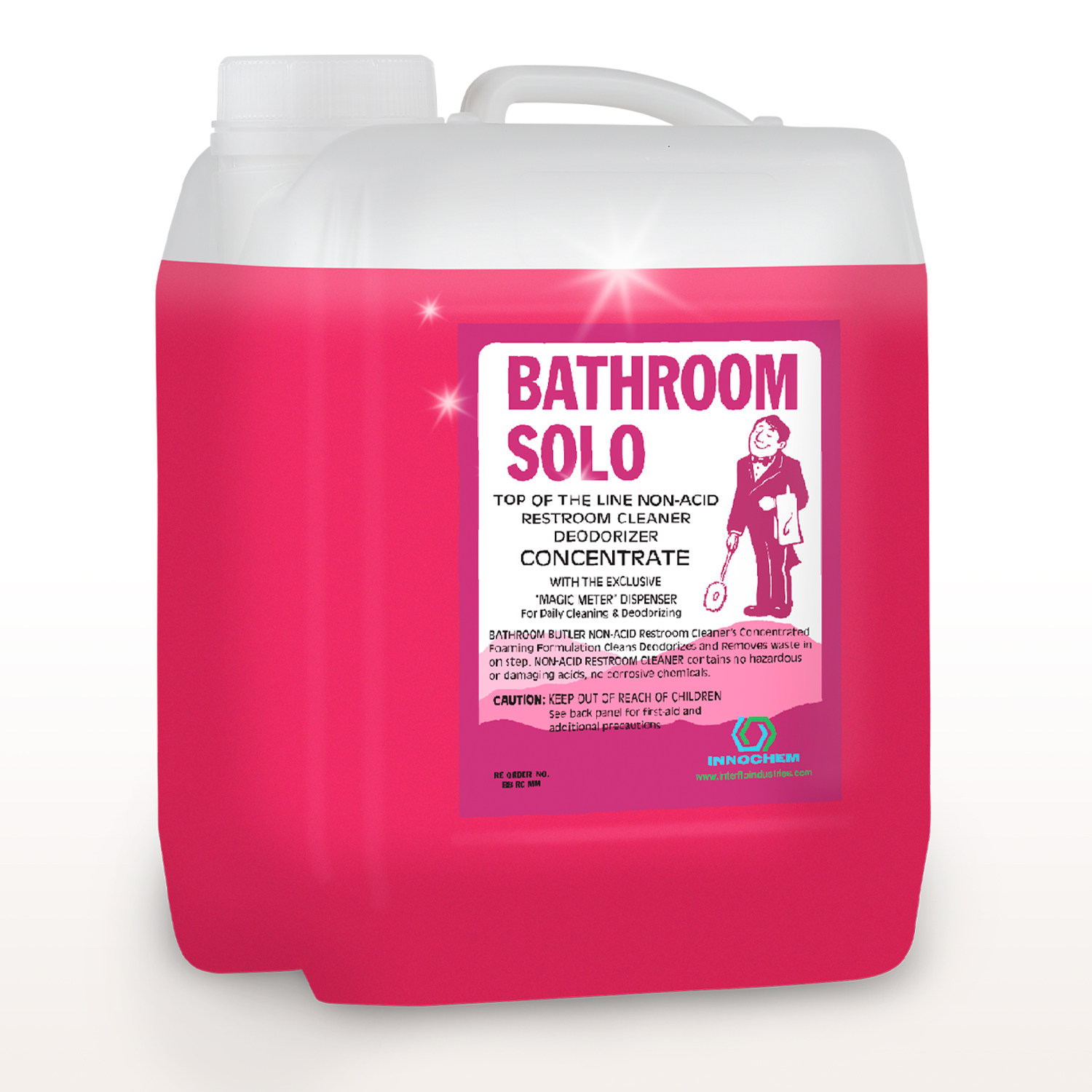 

Чистящее и моющее средство для ванны и туалета Bathroom Solo антиналет концентрат 1:16, 5л, Bathroom Solo 1:16