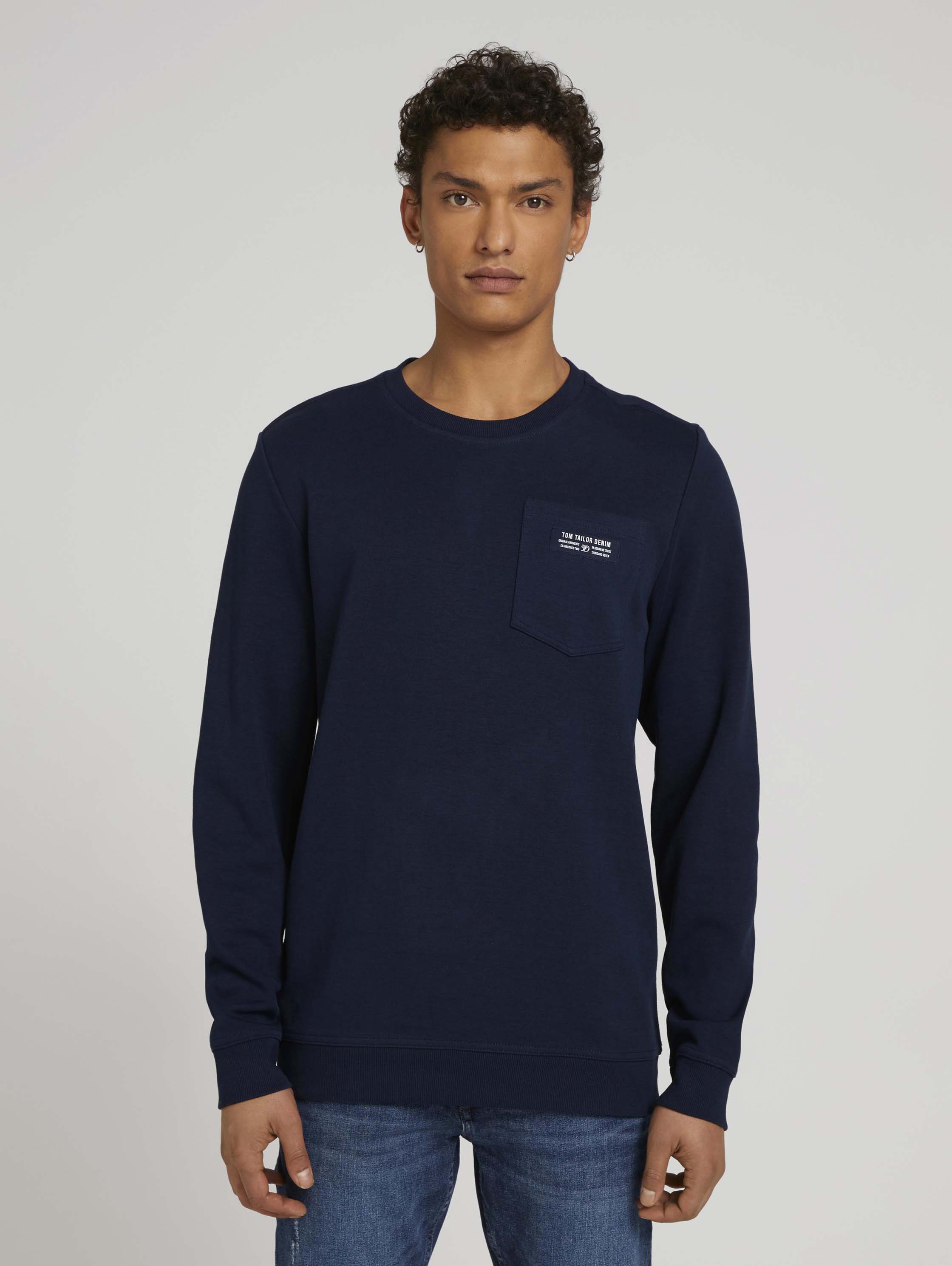 

Свитшот мужской TOM TAILOR 1027589 синий S, 1027589
