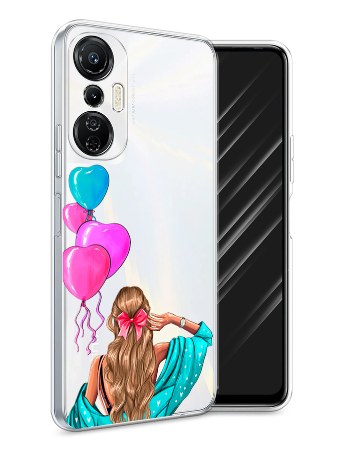 

Чехол Awog на Infinix Hot 20S "День Рождения", Голубой;розовый;бежевый, 3103650-7
