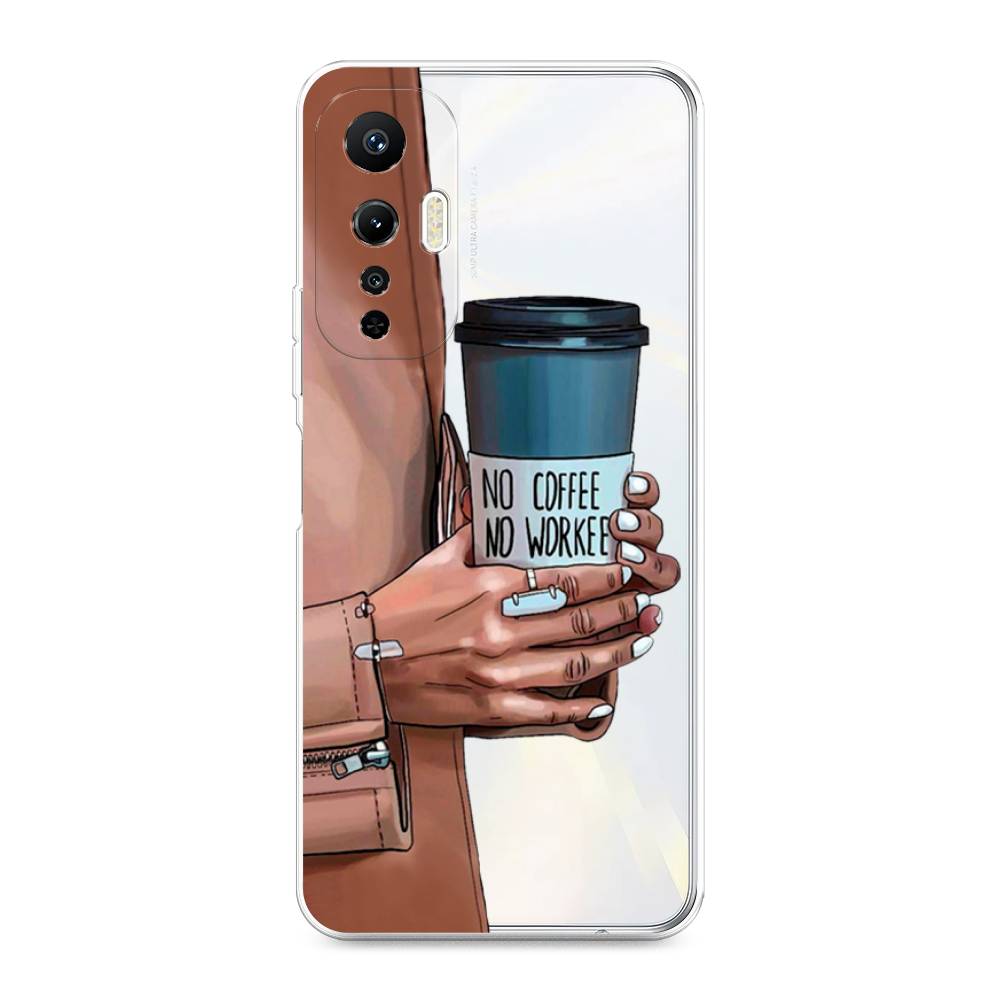 

Чехол Awog на Infinix Hot 20S "No coffee", Синий;бежевый;коричневый, 3103650-7