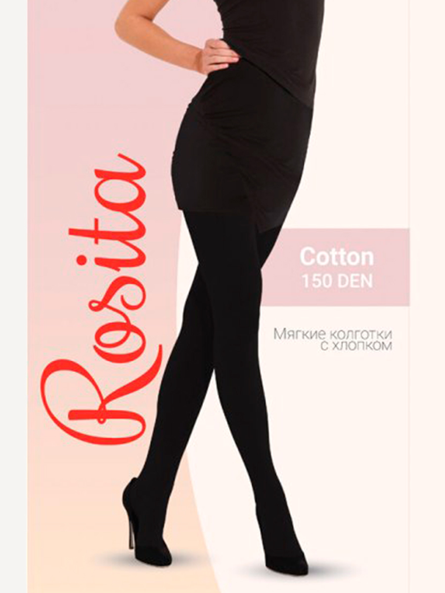 

Колготки женские ROSITA ХЛ11-395 черные, Черный, ХЛ11-395