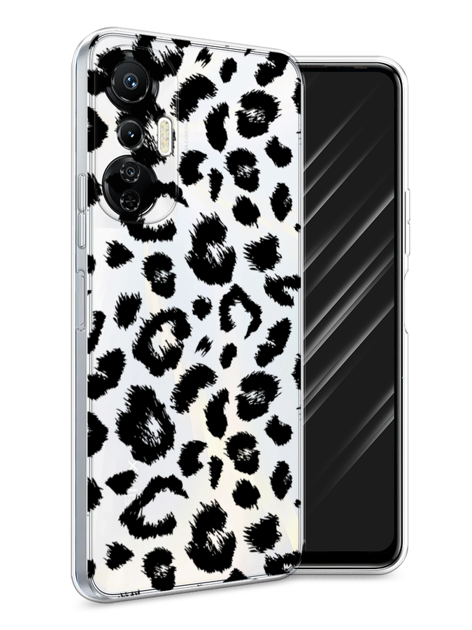 

Чехол Awog на Infinix Hot 20S "Окрас леопарда фон", Черный, 3103650-2