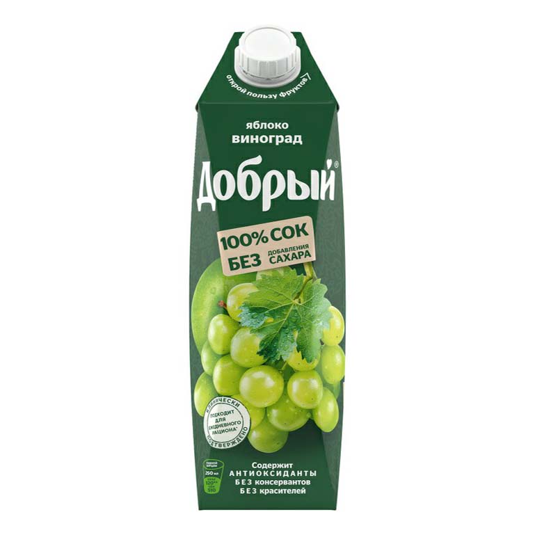 Сок Добрый яблоко-виноград 1 л