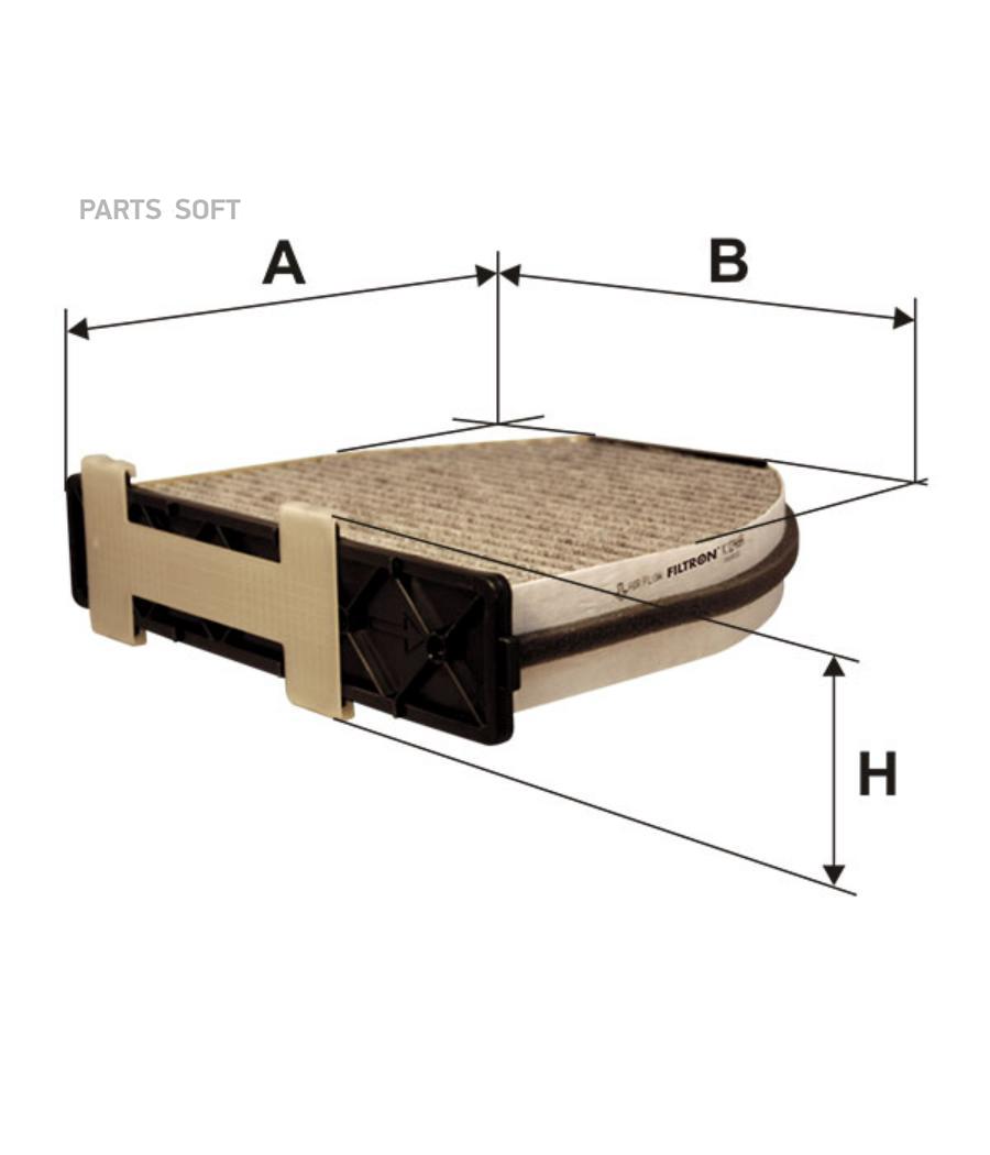 

Фильтр салонный, угольный filtron k1246a