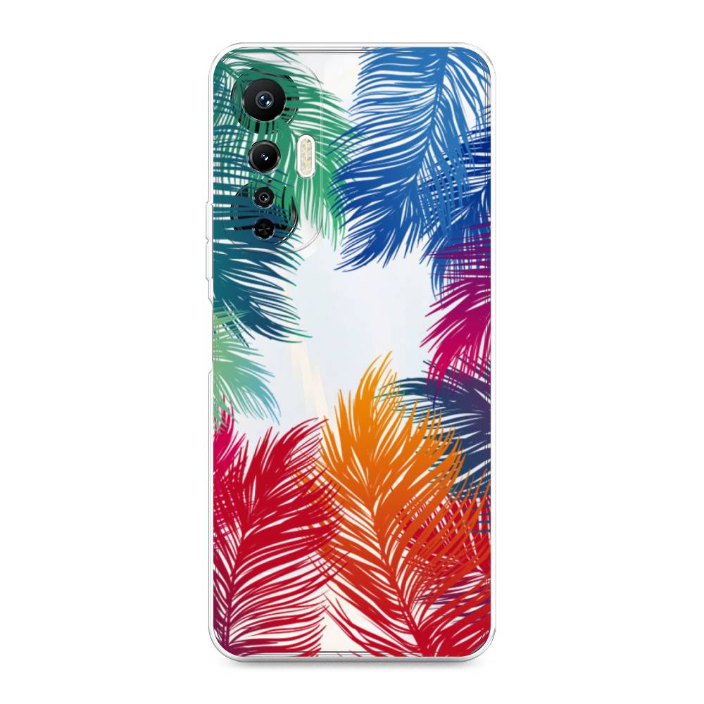 

Чехол Awog на Infinix Hot 20S "Рамка из перьев", Красный, 3103650-4