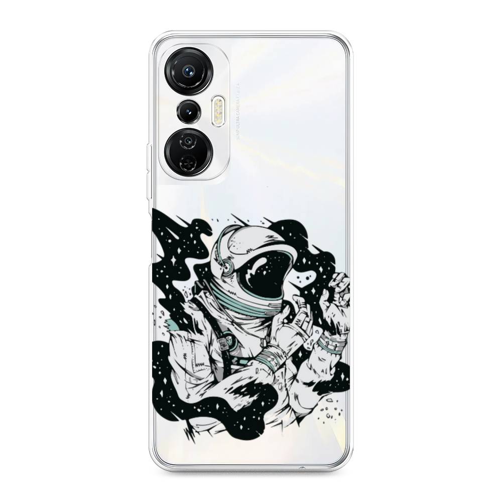 

Чехол Awog на Infinix Hot 20S "Космонавт арт", Черный;бежевый;белый, 3103650-7