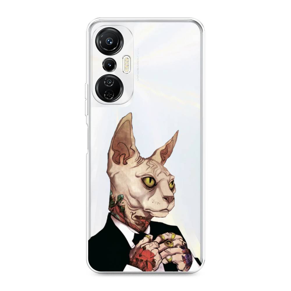 

Чехол Awog на Infinix Hot 20S "Татуированный сфинкс", Бежевый;черный;красный, 3103650-7