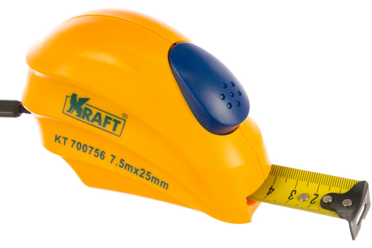 Рулетка 7.5 М Х 25 Mm С Автоматической Фиксацией M Kraft арт. KT700756