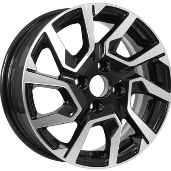 

Колесный диск KDW KD1420 R14x5.5 4x100 ET40 CB56.6 Black_Front_Polished, Черный;серебристый