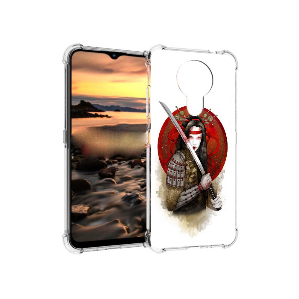 

Чехол MyPads Tocco для Nokia 1.4 рисованная девушка с катаной (PT159954.115.580), Прозрачный, Tocco