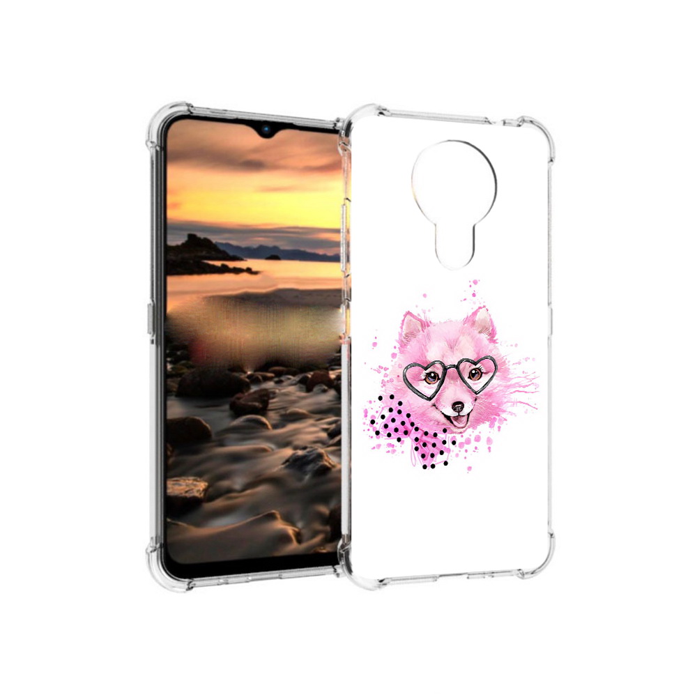 

Чехол MyPads Tocco для Nokia 1.4 розовый волченок (PT159954.115.585), Прозрачный, Tocco