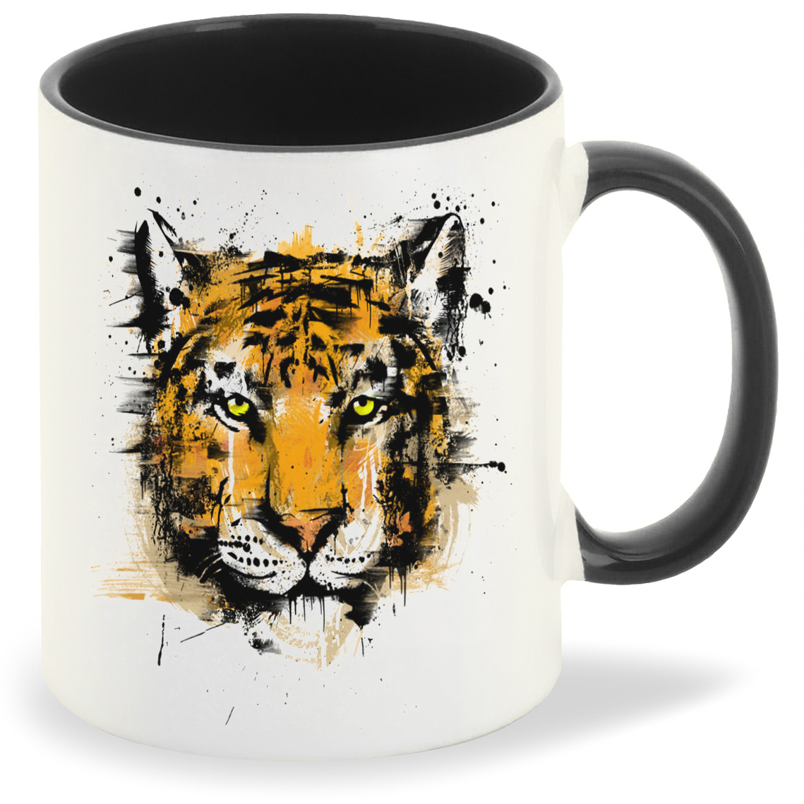 

Кружка CoolPodarok Животные Краски Тигр Рисунок, Животные Краски Тигр Рисунок