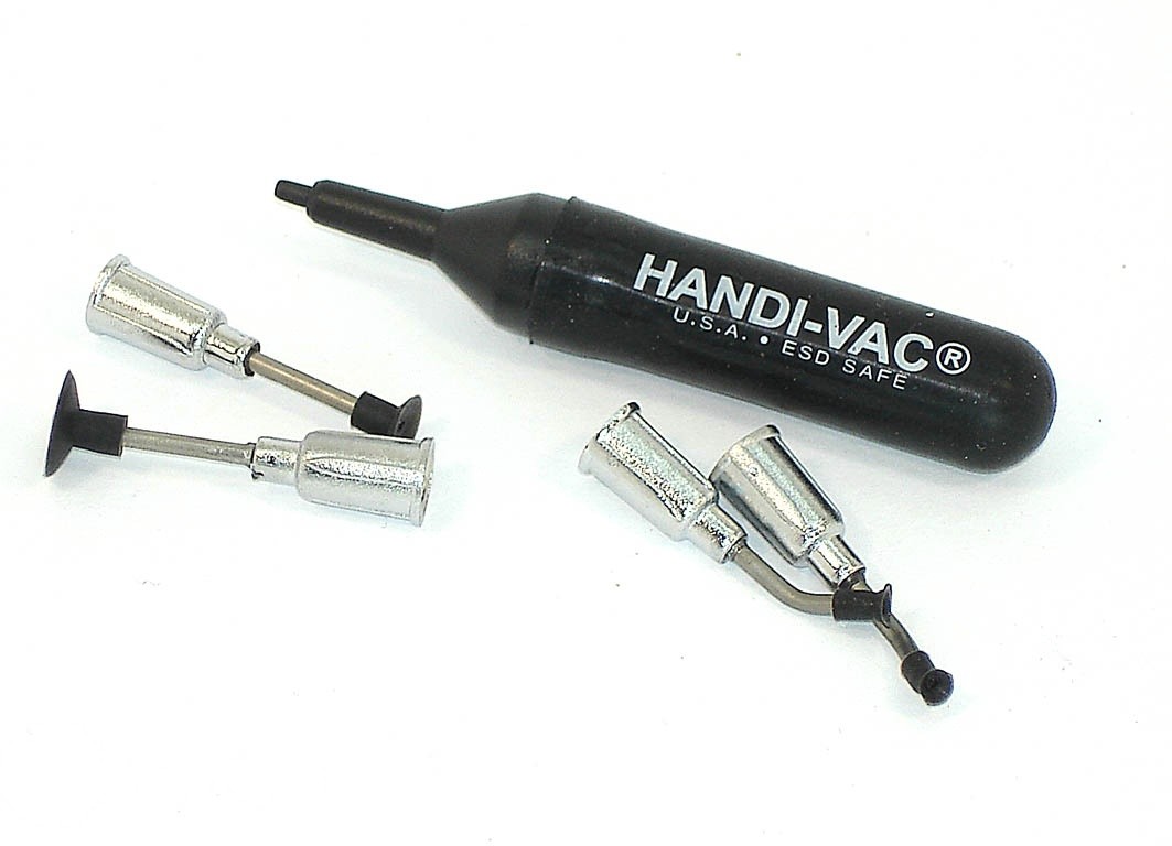 

Вакуумный пинцет HANDI-VAC маленький с грушей в комплекте 4 насадки