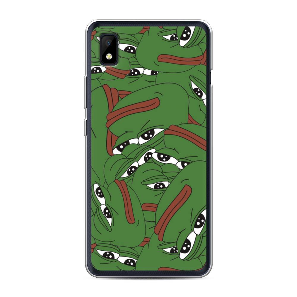 

Чехол Awog на ZTE Blade L210 / ЗТЕ Блэйд L210 "Печальный frog", Разноцветный, 134150-9