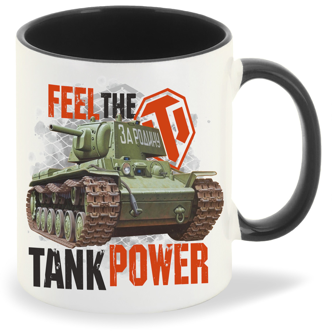 

Кружка CoolPodarok Feel the tank power, Feel the tank power