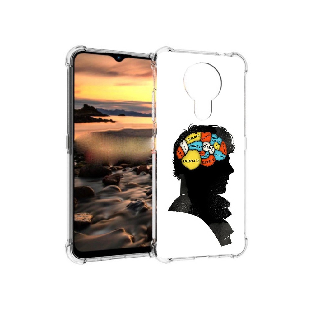 

Чехол MyPads Tocco для Nokia 1.4 темный рисунок (PT159954.115.640), Прозрачный, Tocco