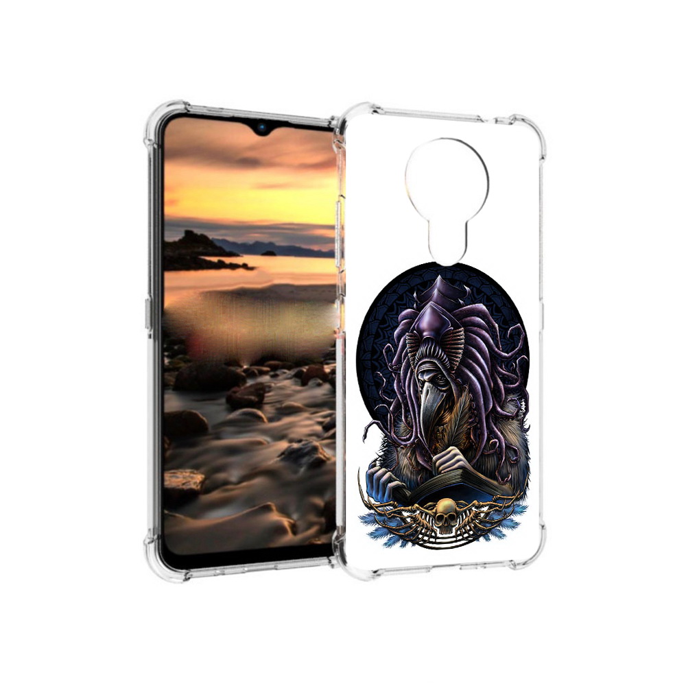 

Чехол MyPads Tocco для Nokia 1.4 умный ворон (PT159954.115.650), Прозрачный, Tocco