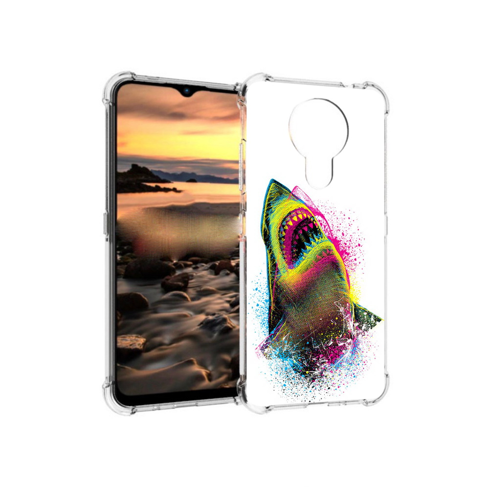 

Чехол MyPads Tocco для Nokia 1.4 челюсти-2 (PT159954.115.674), Прозрачный, Tocco