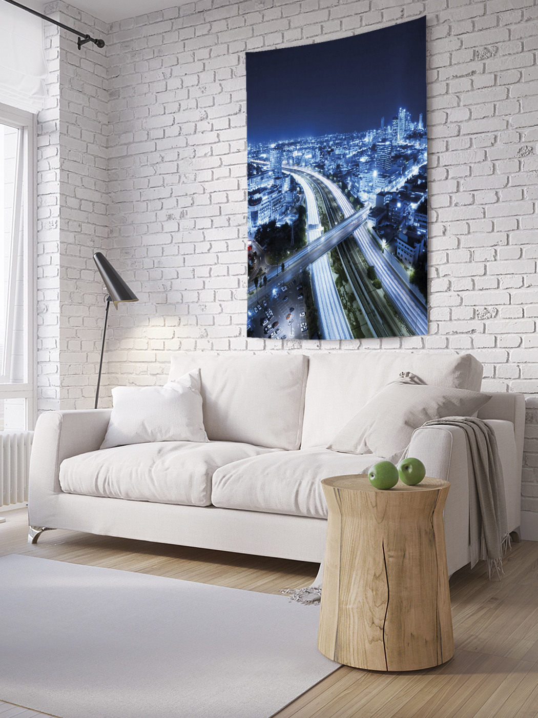 

Вертикальное фотопанно на стену JoyArty Огни ночного миллионника 150x200 см, Огни ночного миллионника