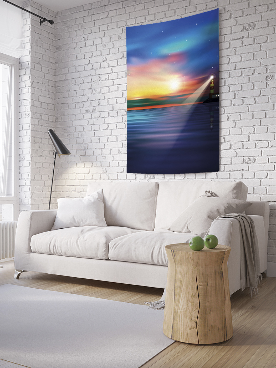 

Вертикальное фотопанно на стену JoyArty Маяк на рассвете 150x200 см, Маяк на рассвете