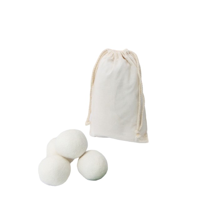 Шарики для стирки и сушки белья, набор 6 шт, натуральная шерсть
