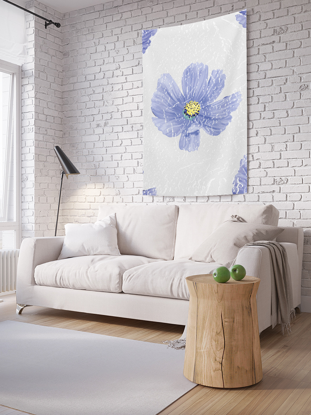 

Вертикальное фотопанно на стену JoyArty Цветок гранж 150x200 см, Цветок гранж