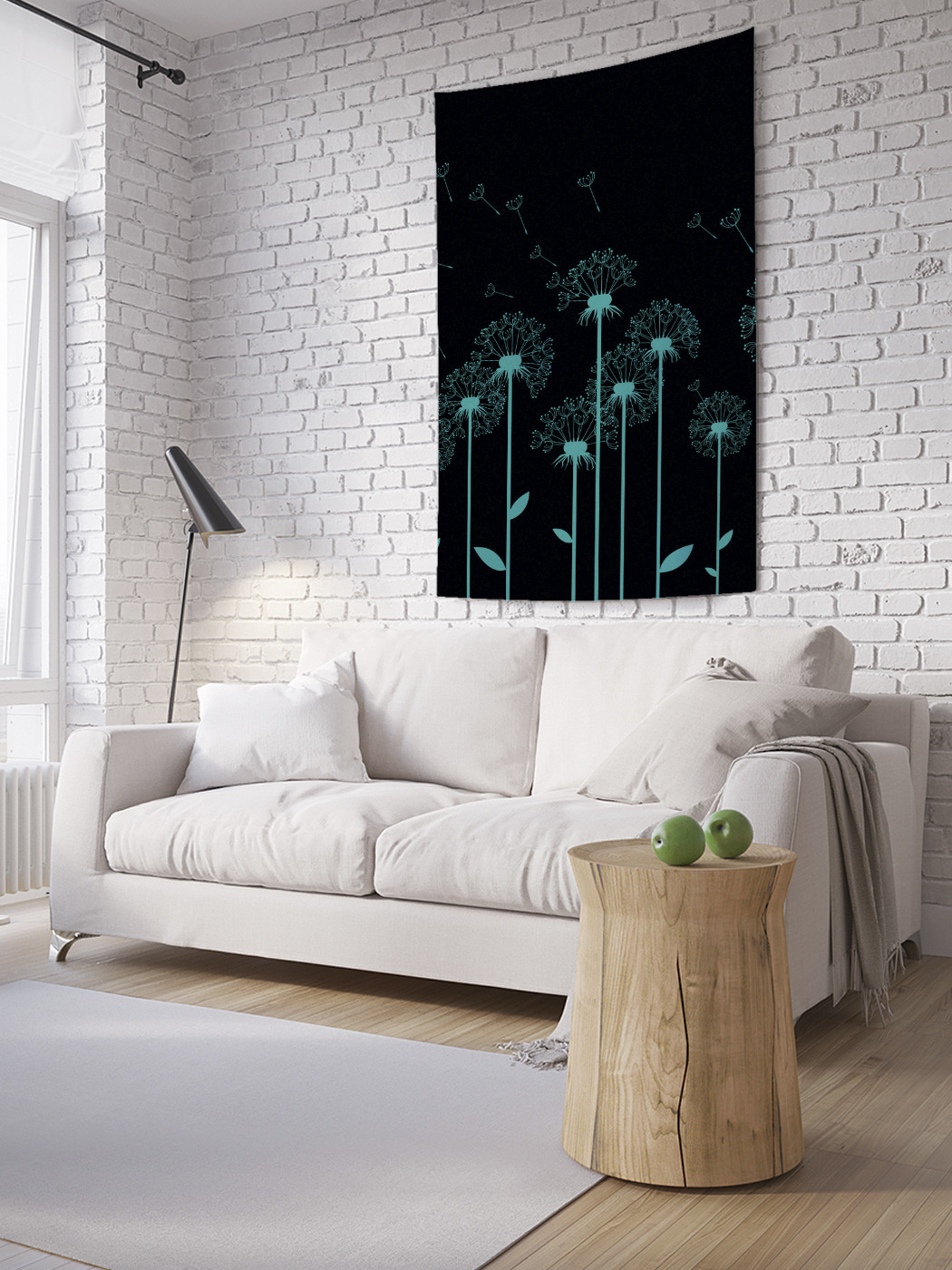 

Вертикальное фотопанно на стену JoyArty Ночные одуванчики 150x200 см, Ночные одуванчики